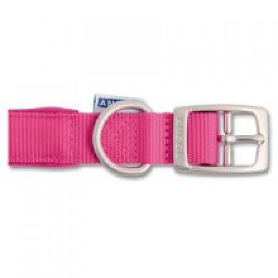 Ancol Nylon Padded Collar Raspberry