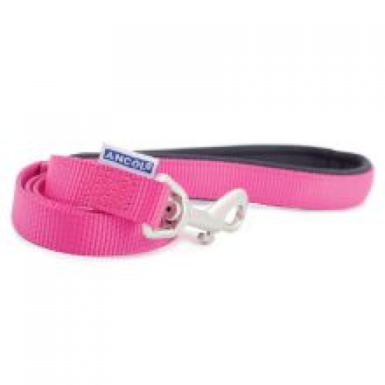 Ancol Nylon Lead Raspberry