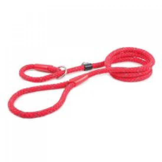 Ancol Reflective Rope Slip Lead Red