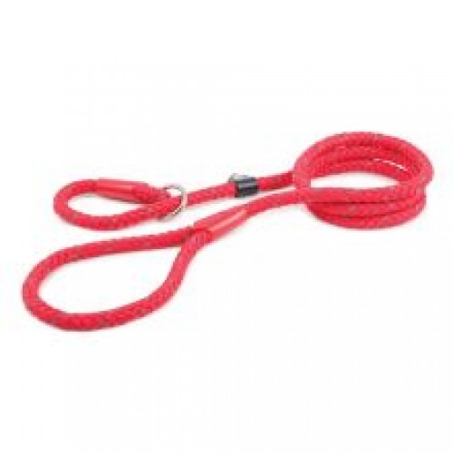 Ancol Reflective Rope Slip Lead Black