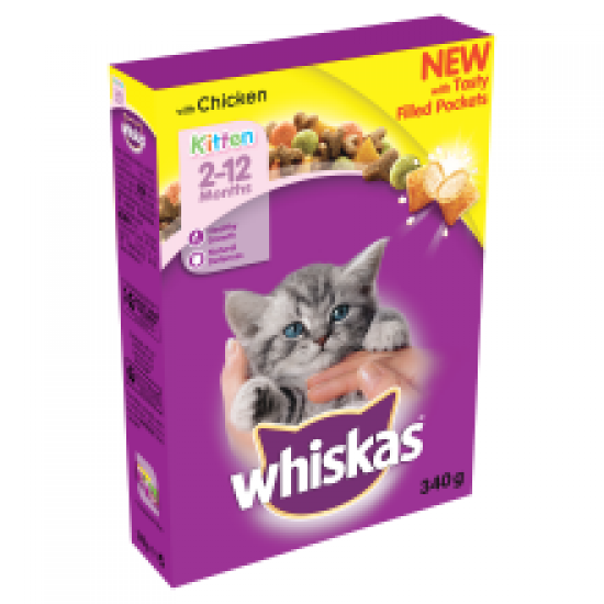 Whiskas 2-12 Months Kitten Complete Dry with Chicken