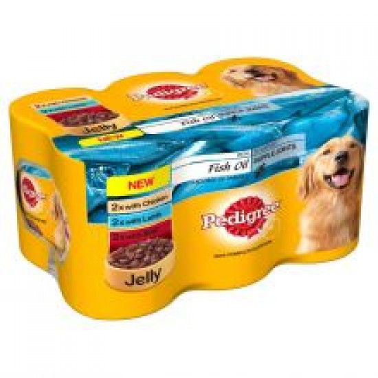 Pedigree Chunks In Jelly Fish Oil 6 Pack