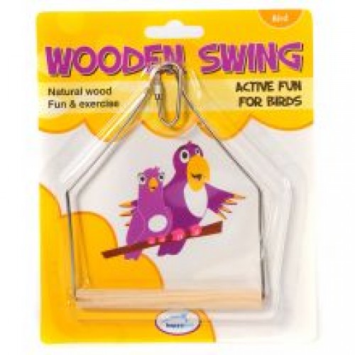 Happy Pet Wooden Bird Swing Happy Pet Wooden Bird Swing