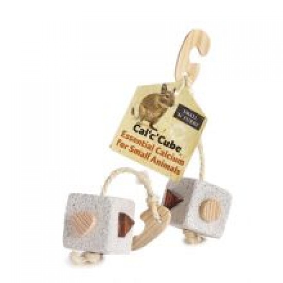 Small 'N' Furry Cal 'C' Cube Pumice Toy