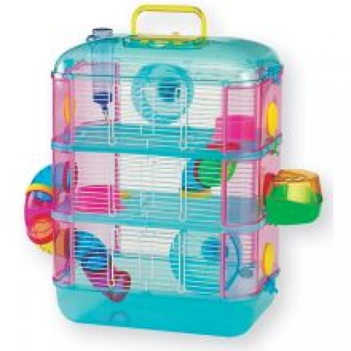 Lazy Bones Hamster Cage 3 Storey Lazy Bones Hamster Cage 3 Storey