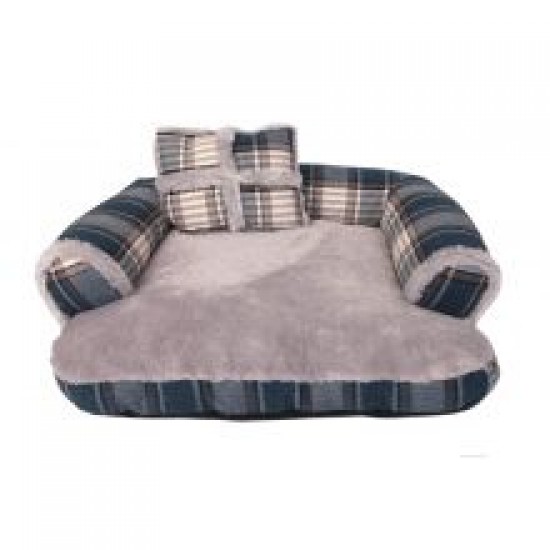 Animate Blue Tweed Sofa Bed