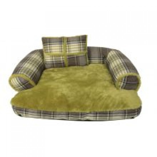 Animate Green Tweed Sofa Bed