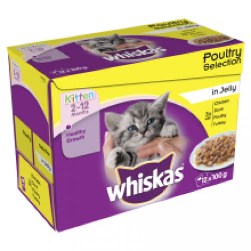 Whiskas Pouch Poultry Selection Chunks In Jelly Kitten Whiskas Pouch Poultry Selection Chunks In Jelly Kitten