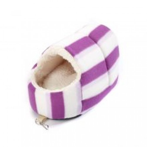 Little Friends Rat Slipper Pink Hoop Little Friends Rat Slipper Pink Hoop