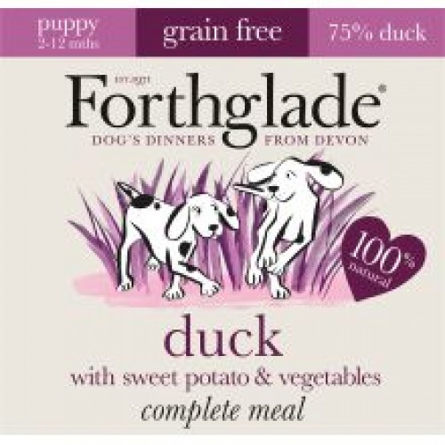 Forthglade Complete Meal Puppy Duck with Sweet Potato & Vegetables Grain Free Forthglade Complete Meal Puppy Duck with Sweet Potato & Vegetables Grain Free