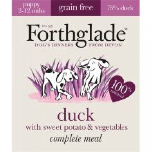 Forthglade Complete Meal Puppy Duck with Sweet Potato & Vegetables Grain Free Forthglade Complete Meal Puppy Duck with Sweet Potato & Vegetables Grain Free
