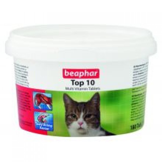 Beaphar Top 10 Multivitamin Tablets for Cats