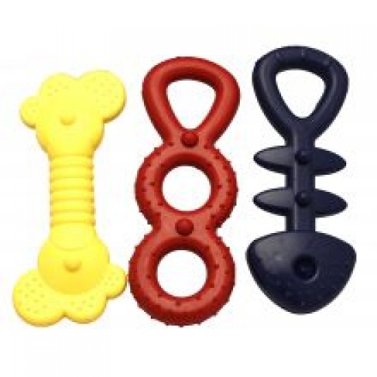 Happy Pet Rubber Shapes Assorted