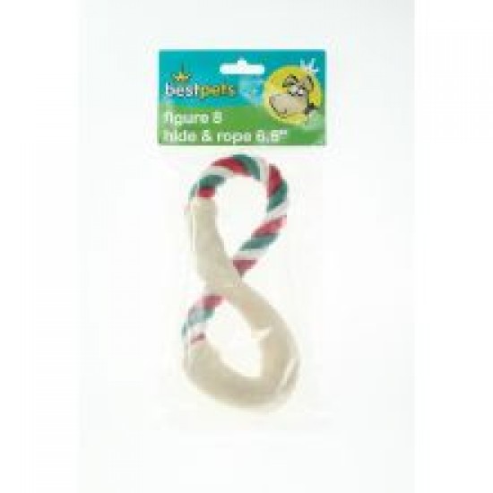 Bestpets Hide & Rope Figure 8