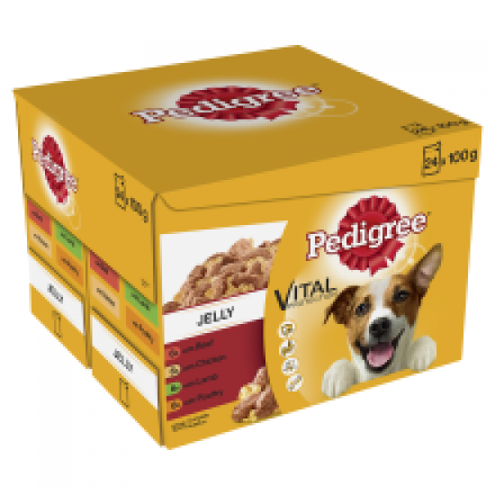 Pedigree Pouch Mixed Jelly 24 Pack