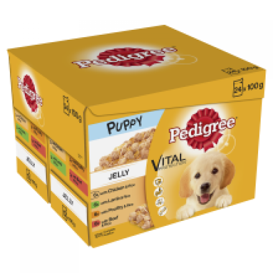 Pedigree Pouch Puppy Mixed Jelly 24 Pack