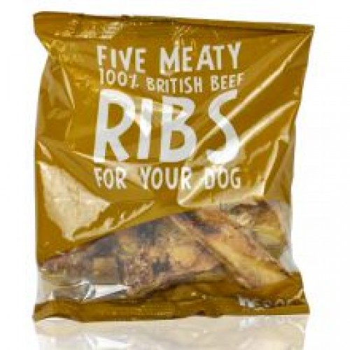 Woof & Chew Beef Ribs Five Pack Woof & Chew Beef Ribs Five Pack