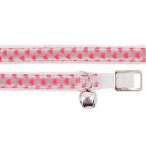 Ancol Cat Collar Heart Silver