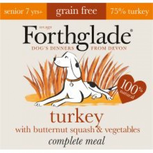 Forthglade Complete Meal Senior Turkey with Butternut & Vegetables Grain Free Forthglade Complete Meal Senior Turkey with Butternut & Vegetables Grain Free