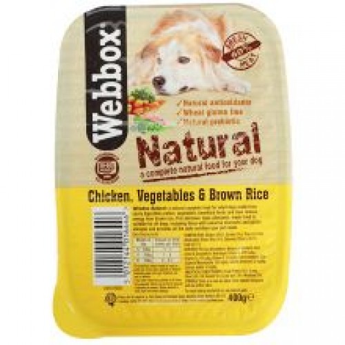 Webbox Natural Tray Chicken & Brown Rice Webbox Natural Tray Chicken & Brown Rice