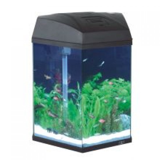 Fish 'R' Fun Hexagonal Aquarium Black