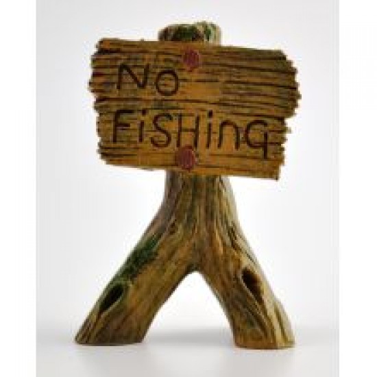 Supa No Fishing Sign