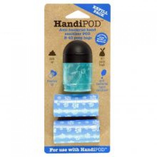 HandiPod Black Refillable Bags&Gel