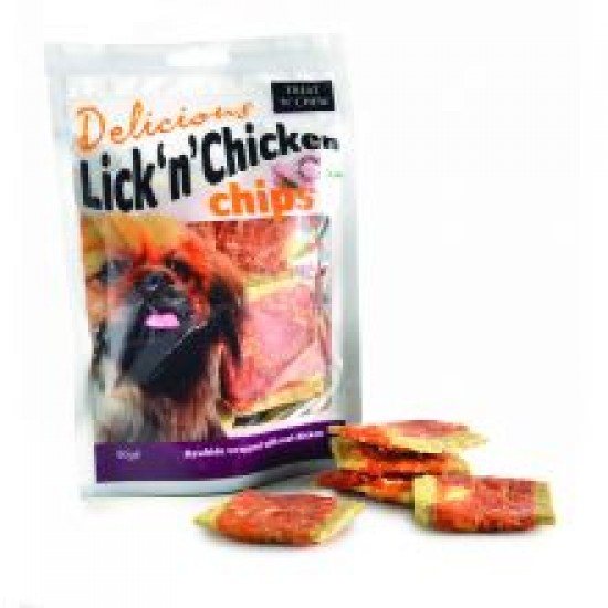 Treat 'N' Chew Lick N Chicken Chips