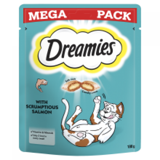 Dreamies Cat Treats with Scrumptious Salmon Mega Pack
