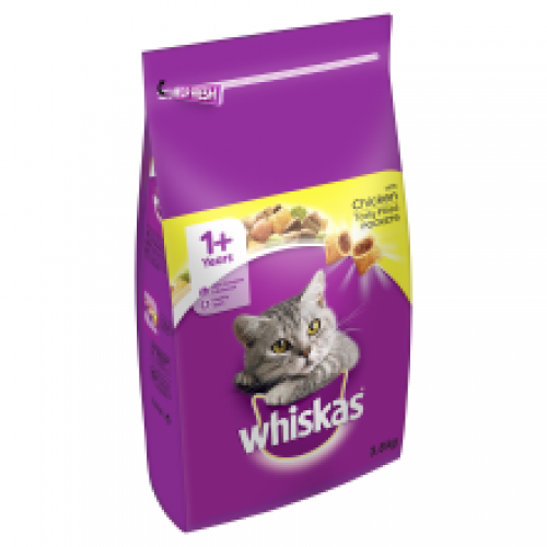 Whiskas 1+ Cat Complete Dry with Chicken 3.8kg Whiskas 1+ Cat Complete Dry with Chicken 3.8kg