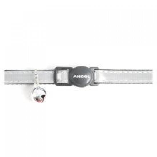 Ancol Cat Collar Gloss Reflective Silver