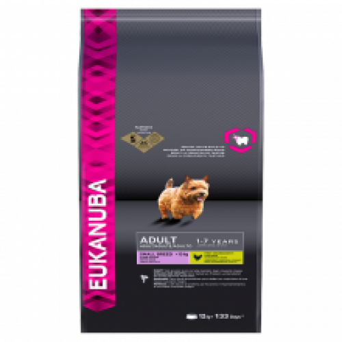 Eukanuba Adult 1-7 Years Small Breed <10kg Dry Dog Food 12kg Eukanuba Adult 1-7 Years Small Breed <10kg Dry Dog Food 12kg