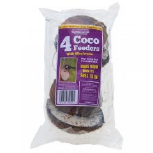 Suet To Go Mealworm Half Coco Quad Pack Suet To Go Mealworm Half Coco Quad Pack