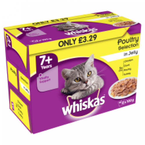 Whiskas 7+ Poultry £3.29 12 Pack Whiskas 7+ Poultry £3.29 12 Pack