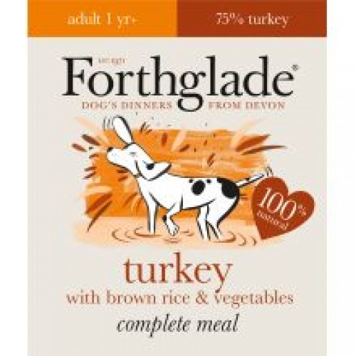 Forthglade Complete Meal Adult Turkey with Brown Rice & Vegetables Forthglade Complete Meal Adult Turkey with Brown Rice & Vegetables
