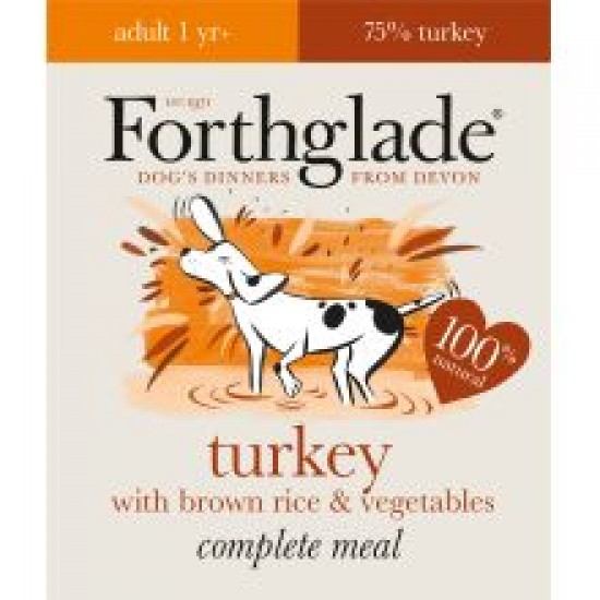 Forthglade Complete Meal Adult Turkey with Brown Rice & Vegetables