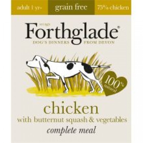 Forthglade Complete Meal Adult Chicken with Butternut Squash & Vegetables Grain Fre Forthglade Complete Meal Adult Chicken with Butternut Squash & Vegetables Grain Fre