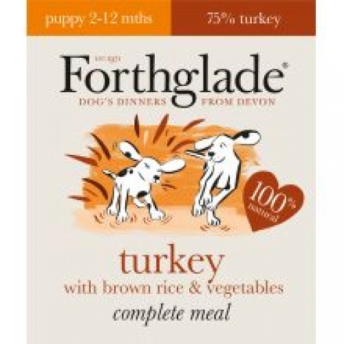 Forthglade Complete Meal Puppy Turkey with Brown Rice & Vegetables Forthglade Complete Meal Puppy Turkey with Brown Rice & Vegetables