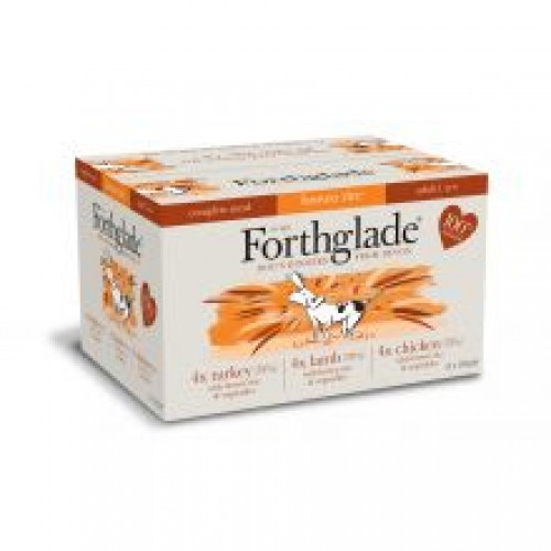 Forthglade Complete Meal Brown Rice - Adult Multicase 12 Pack (Lamb, Turkey, Chicken) Forthglade Complete Meal Brown Rice - Adult Multicase 12 Pack (Lamb, Turkey, Chicken)