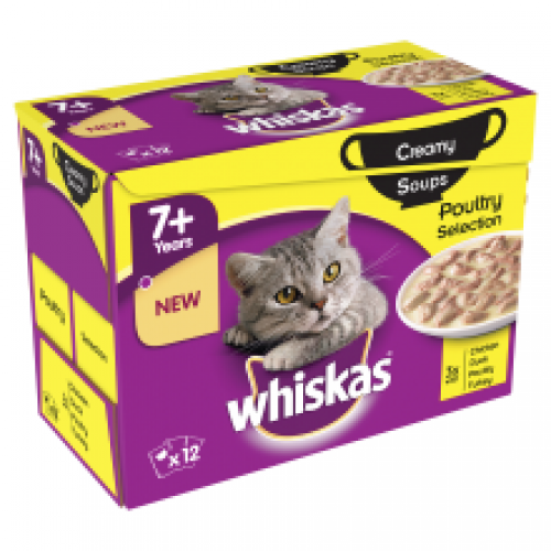 Whiskas 7+ Soup Poultry 12 Pack Whiskas 7+ Soup Poultry 12 Pack