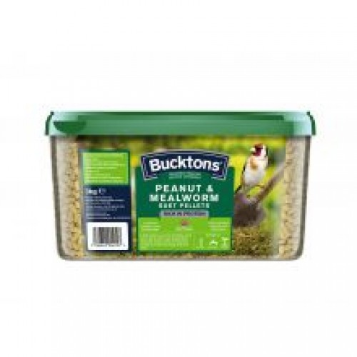 Bucktons Peanut & Mealworm Suet Pellets Bucktons Peanut & Mealworm Suet Pellets