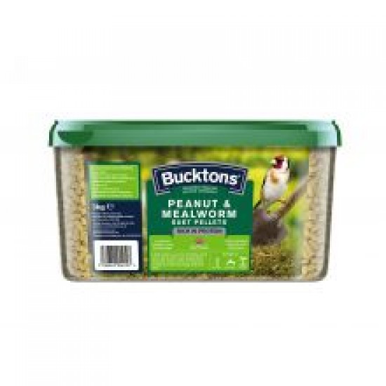 Bucktons Peanut & Mealworm Suet Pellets