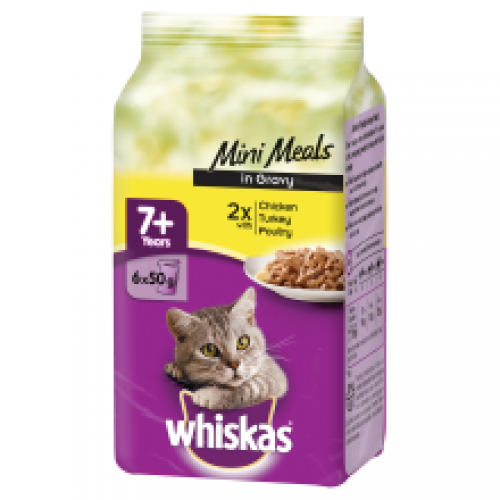 Whiskas Pouch 7+ Poultry 6 Pack Whiskas Pouch 7+ Poultry 6 Pack