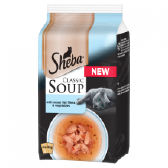 Sheba Soup Ocean Fillets 4 Pack