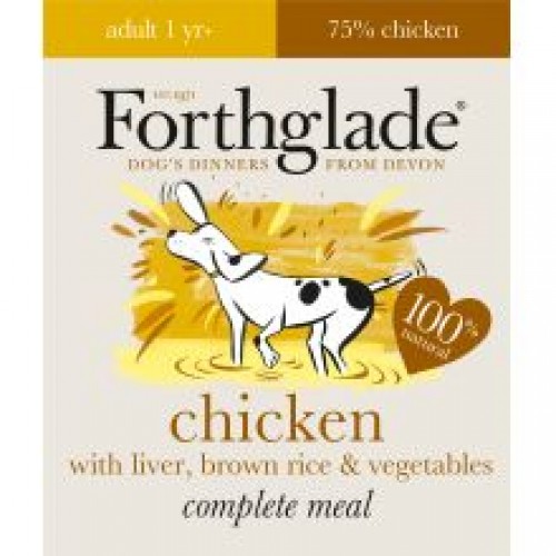 Forthglade Complete Meal Adult Chicken with Liver, Brown Rice & Vegetables Forthglade Complete Meal Adult Chicken with Liver, Brown Rice & Vegetables