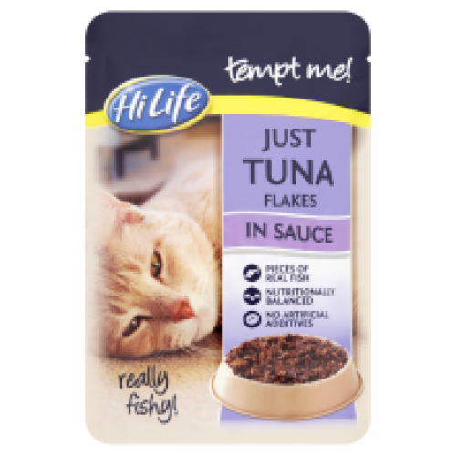 HiLife Tempt Me! - Adult - Just Tuna with Prawns in Jelly 85g