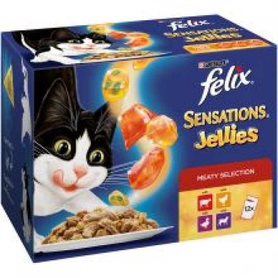 Felix Sensations Jellies Meat 12 Pack