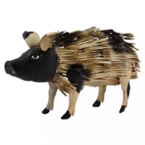 Supa Decor Metal Black & White Pig Supa Decor Metal Black & White Pig