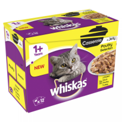 Whiskas Casserole 1+ Poultry 12 Pack Whiskas Casserole 1+ Poultry 12 Pack
