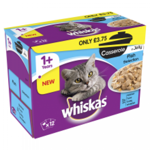 Whiskas Casserole Fish pm£3.75 12 Pack Whiskas Casserole Fish pm£3.75 12 Pack